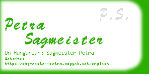 petra sagmeister business card